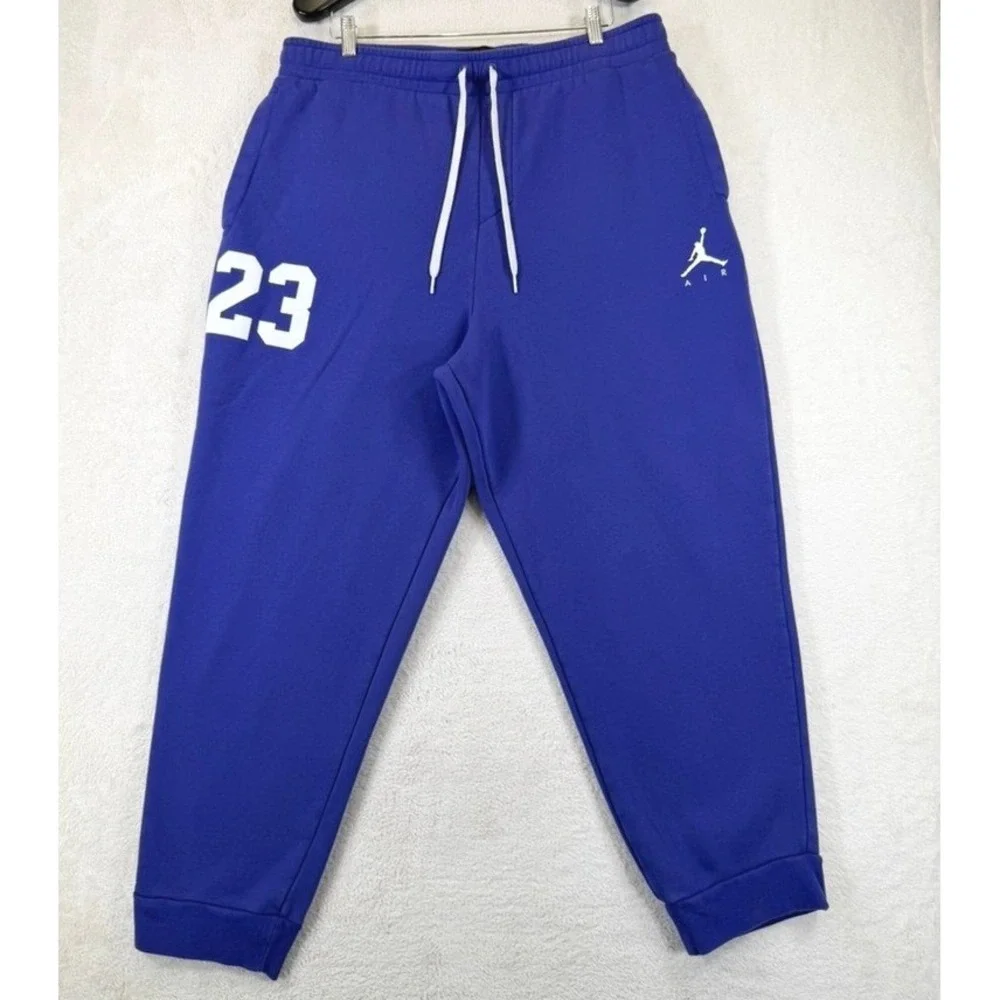 Jordan Jumpman Air Fleece Sweatpants Mens XXL Royal Joggers 23 Logo AV2323-494